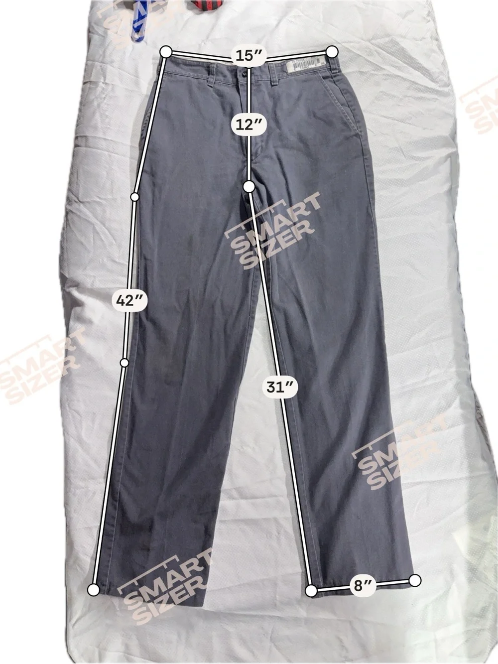 Vintage Red Kap Grey Work Pants Thrashed 30x31 Baggy ⛓️‍💥 Distressed Workwear - Picture 3 of 9